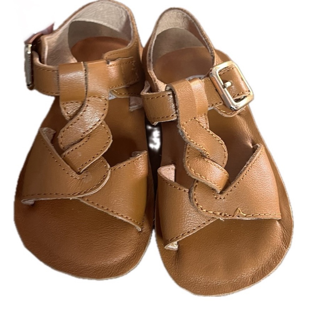 WHIM + WANDER Tan Infant Sandals